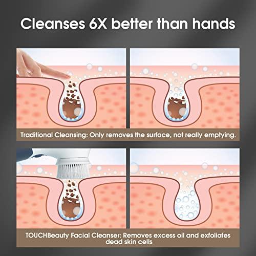 TOUCHBeauty Facial Cleansing Brush: Face Scrubber for Men and Women - Face Brushes for Deep Cleansing and Exfoliating