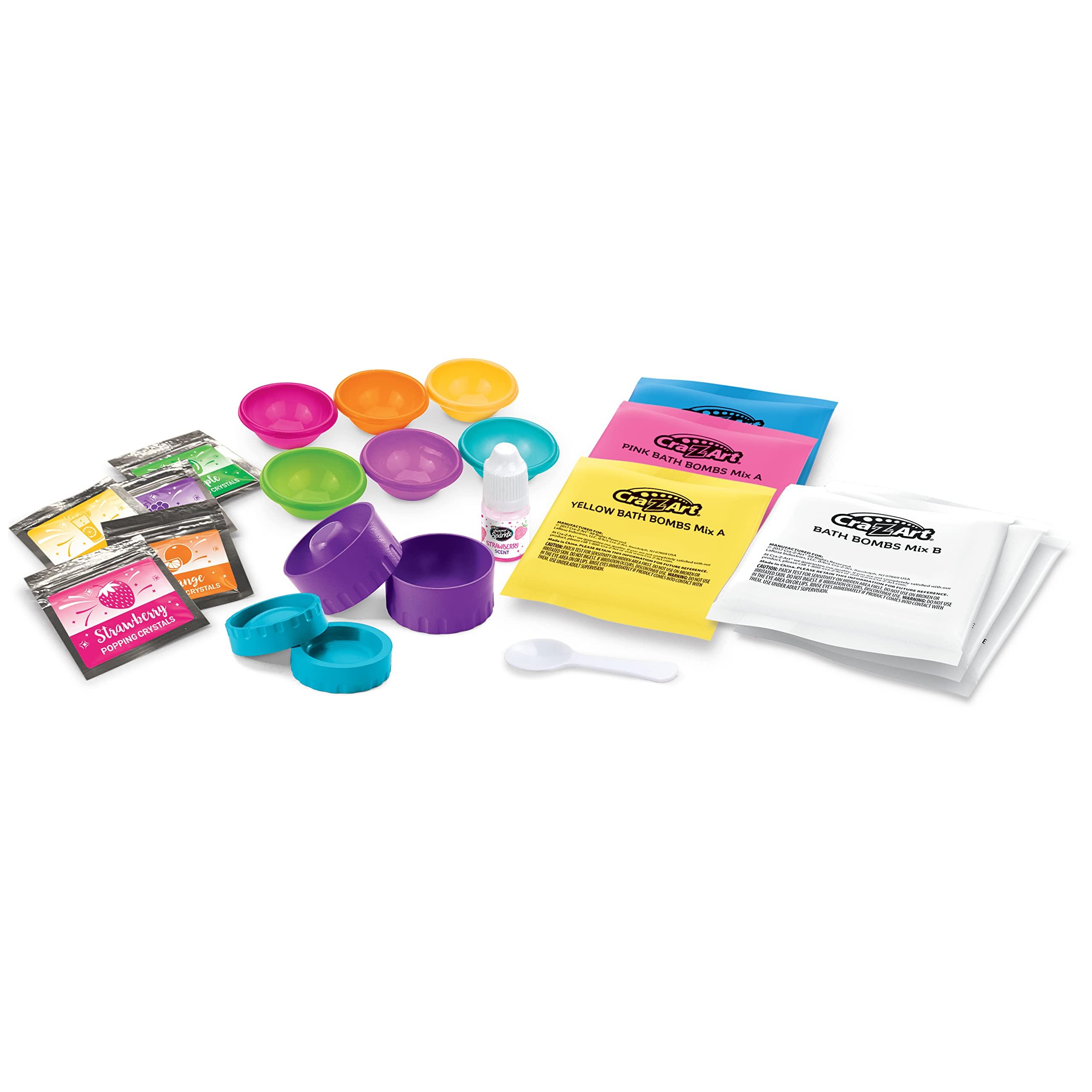 Cra-Z-Art Shimmer n Sparkle Rainbow Popping Bath Bombs -DIY Bath Bomb Making Kit