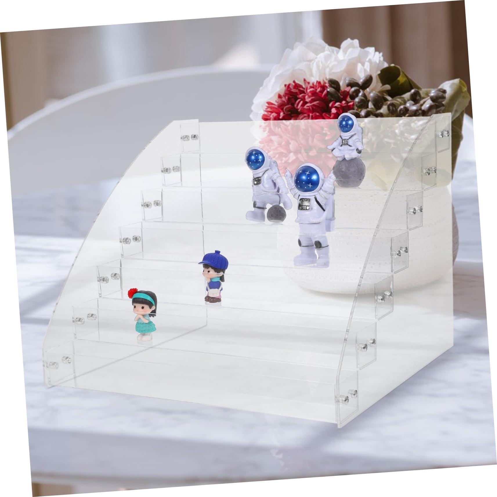 OHPHCALL OHPHCALL Lipstick Nail Polish Display Rack Acrylic 7-Layer Storage Modern Makeup Organizer