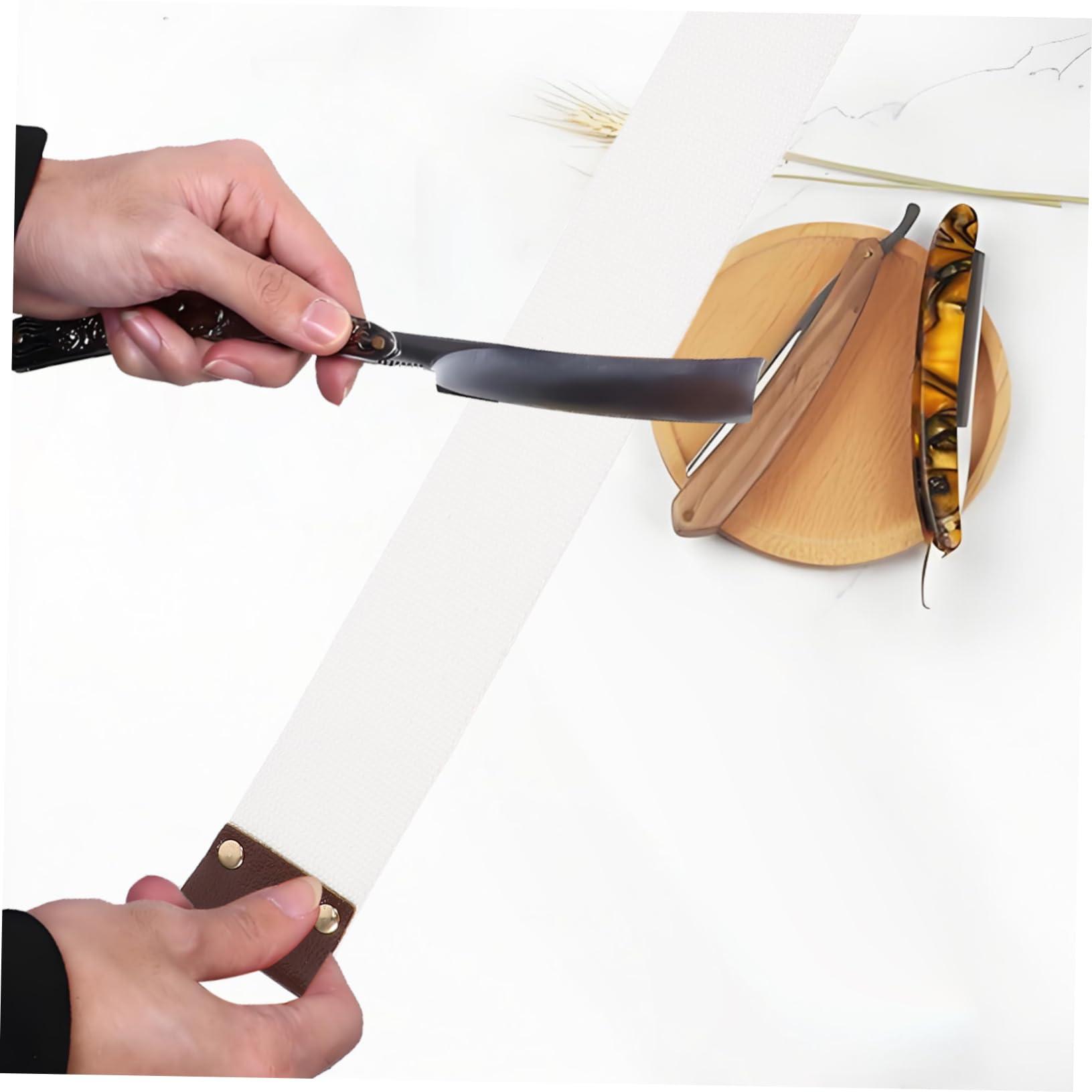 FOYTOKI FOYTOKI All-in-one Sharpening Tool: Barber Canvas Strop Razor Strop Shaving Belt Easy to Use Long-lasting for Straight Razors Fine Edges