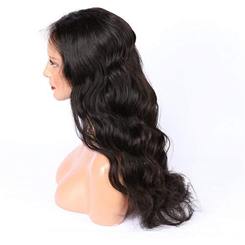 Tony beauty hair Tony Beauty Hair Natural Black Body Wave Full Lace Human Hair Wigs For Black Women Virgin Brazilian Hair Wavy Full Lace Wigs with Baby Hairs Glueless Lace Wigs 130 Density 10-26" (10" Free Part)