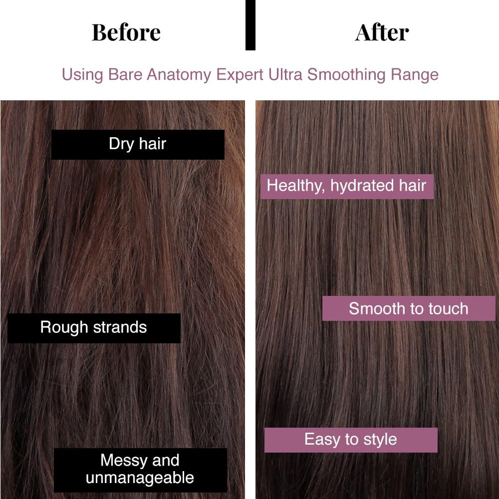 Bare Anatomy Bare Anatomy Ultra Smoothing Hair Serum Powered By Carbohydrate Complex & Niacinamide | Serum for Smooth & Shiny Hair | For Dry & Frizzy Hair | Women & Men | 50 ml