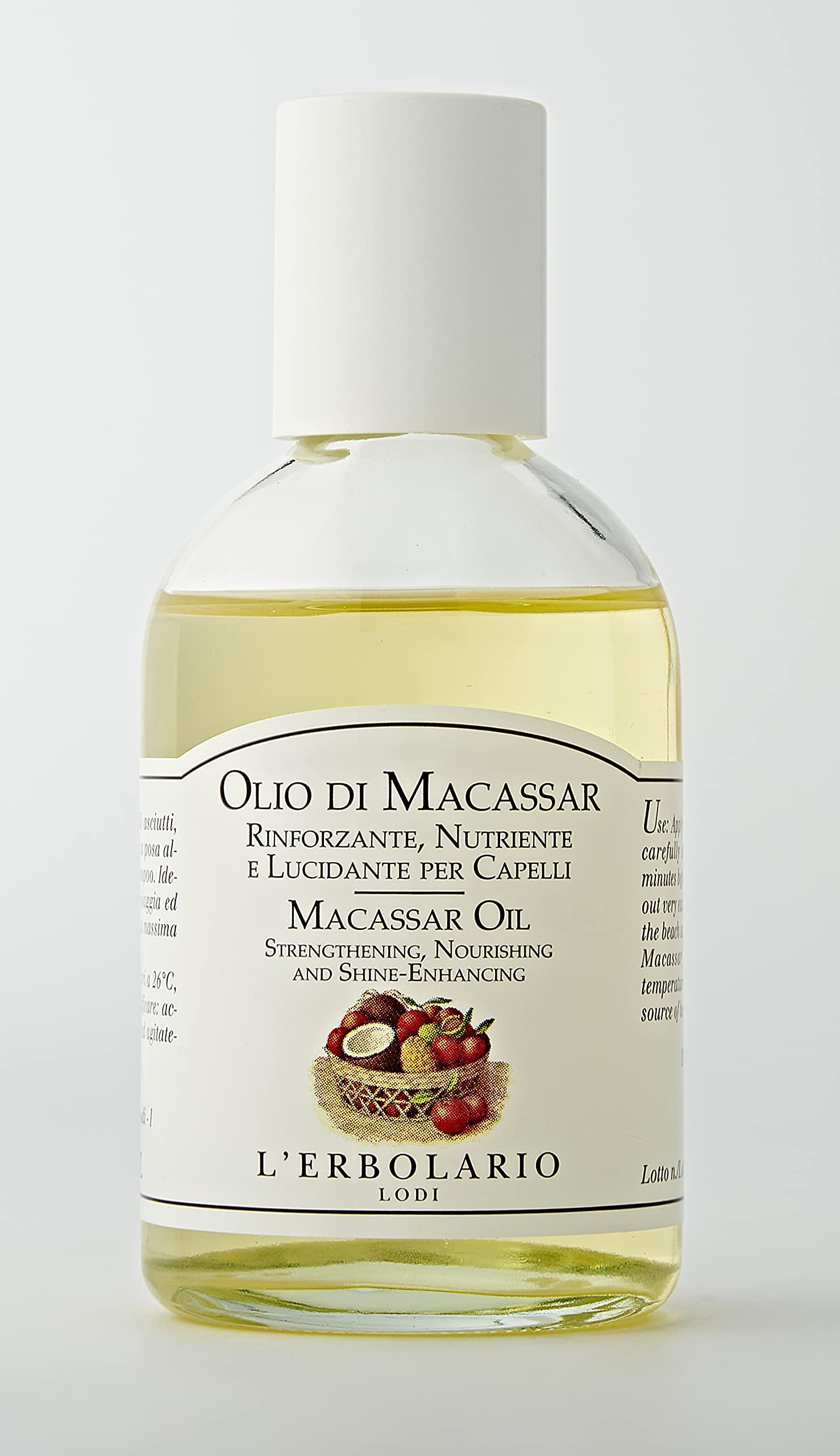 L'Erbolario L\'Erbolario Olio di Macassar 100ml Capelli sfibrati Sole nutriente lucidante