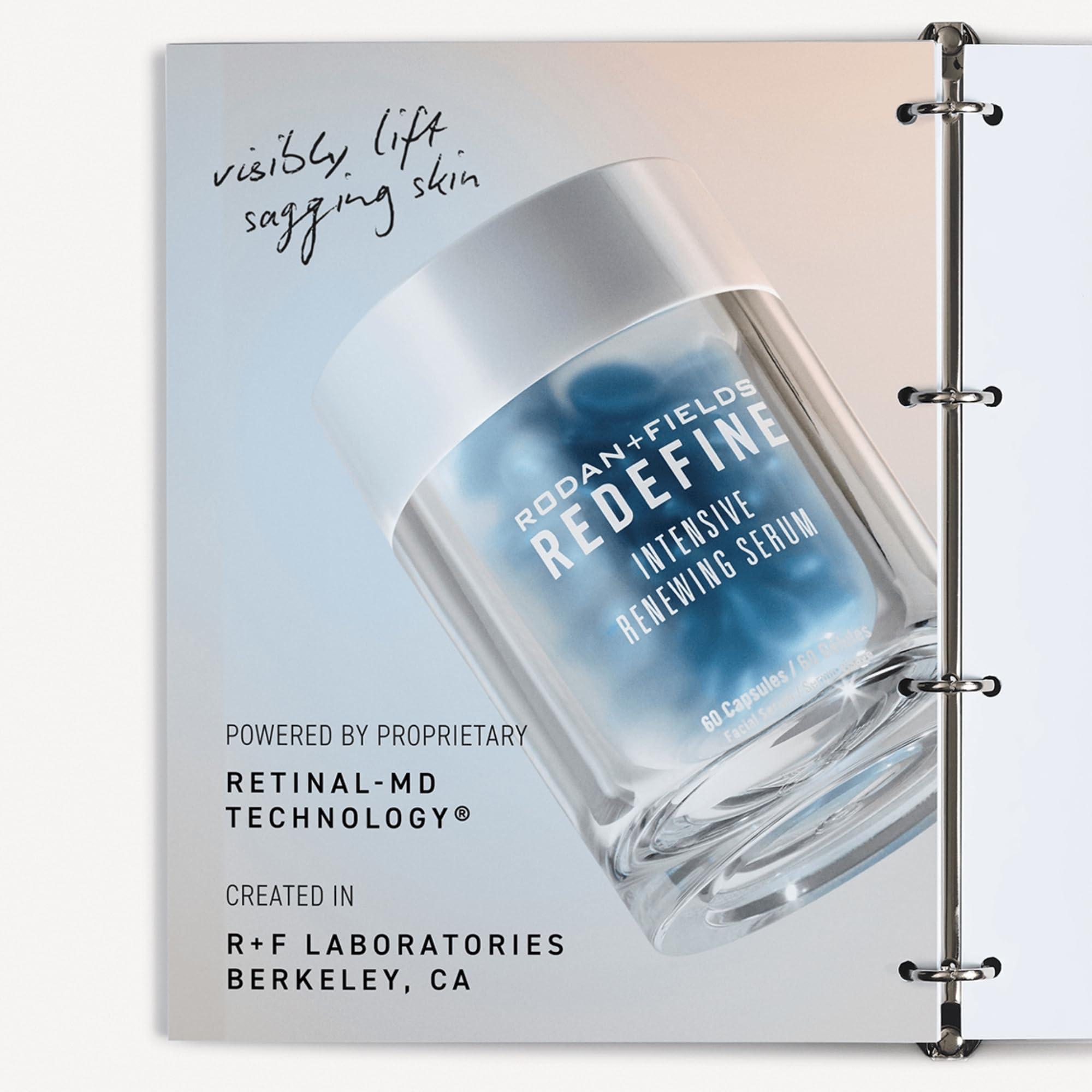 RODAN + FIELDS Rodan + Fields Redefine Intensive Renewing Serum | 60 Capsules | Retinol Night Serum for Skincare | Vitamin A | Reduces Appearance of Fine Lines