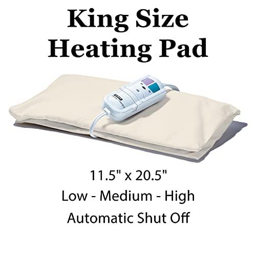Baar Baar Castor Oil Packs Kit: Heating Pad with Auto Shut Off; Cold Pressed, Cold Processed, Hexane Free, Palma Christi Castor Oil; Reusable, Unbleached Wool Flannel Cloth; & Disposable Castor Oil Packs