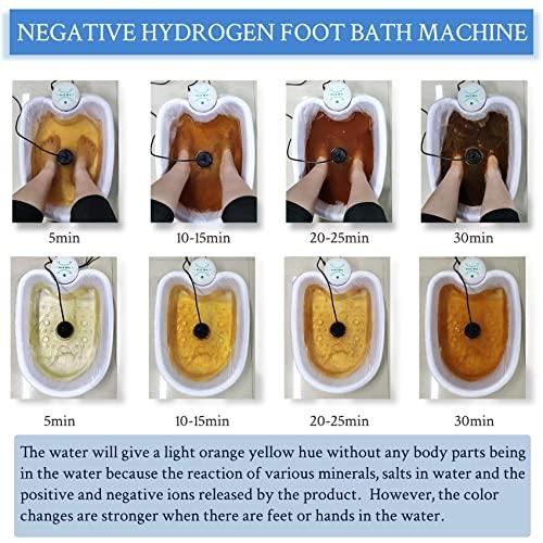 Lecaung Lecaung Detox Foot Bath Machine, Portable Ion Ionic Detox Foot Bath Machine, Foot Cleanse Foot Detox Spa Machine for Home Travelling USE with 10 Liners