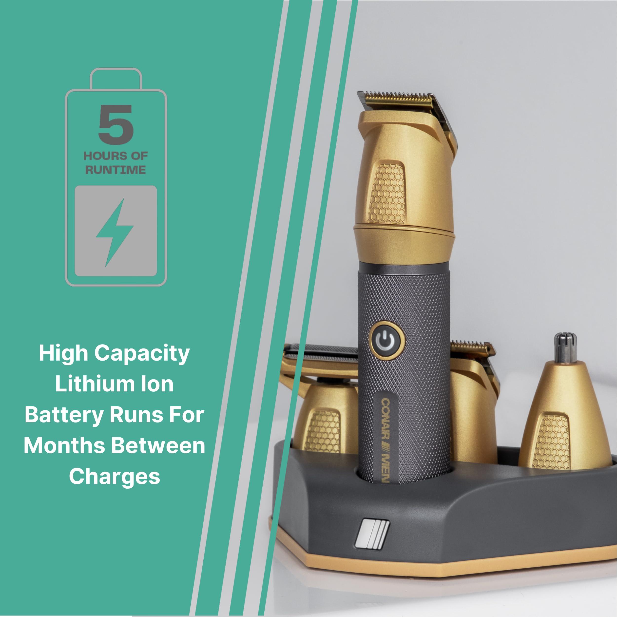 Conair Conair Men All-in-One Trimmer for Men - Nose Hair, Beard, Mustache, Body Hair Trimmer - 19 Piece Men\'s Grooming Kit for Manscaping- Showerproof - Rechargeable