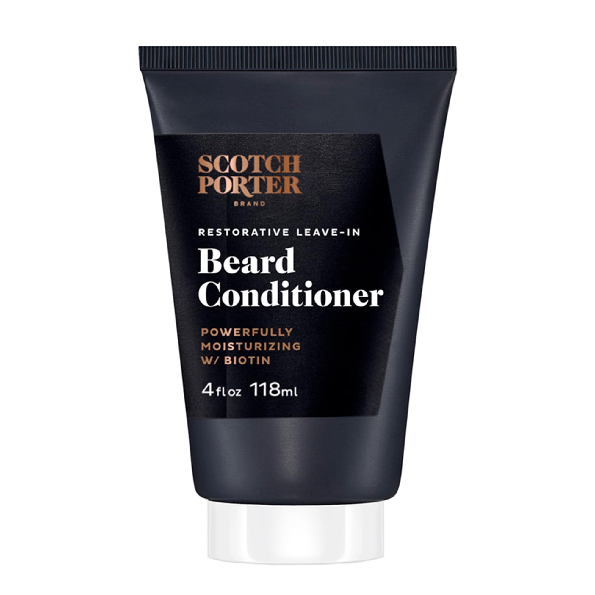 Scotch Porter Scotch Porter Restorative Leave-In Beard Conditioner Deep Conditioning Softener with Lightweight Feel, Reduces Frizz & Provides Long-lasting Hydration & Shine to Dull, Dry, Coarse Beards 4 oz.