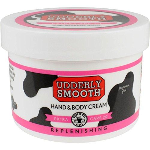 UDDERLY SMOOTH Udderly Smooth Extra Care Cream with 20% Urea for dry skin, Unscented, 8 Ounce, 2 Count