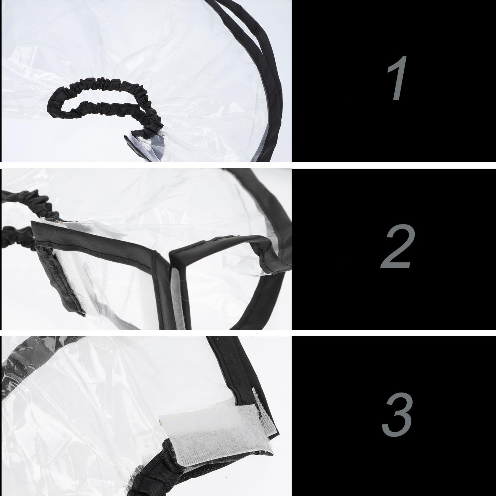 HEALLILY HEALLILY 2pcs Hair Shampoo Funnel Hair Washing Funnel Apron Hair Dye Cape Rinse Shampoo Washing Tool for Upright Position Washing Elderly Home Salon Black