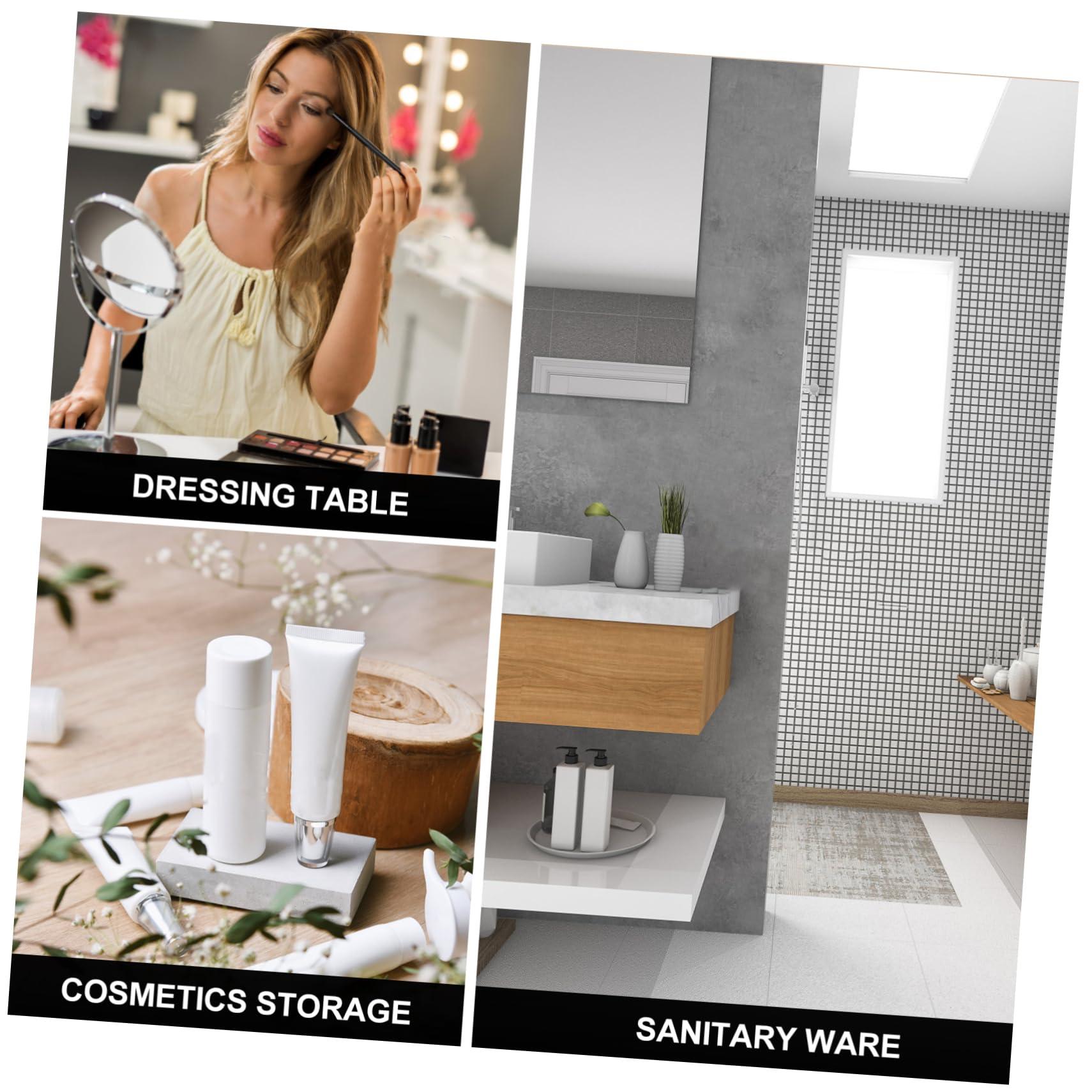 ABOOFAN ABOOFAN Elegant 3pcs Makeup Brush Holder Travel Case Lid Retractable Brush Organizers for Travel Dustproof Makeup Brush