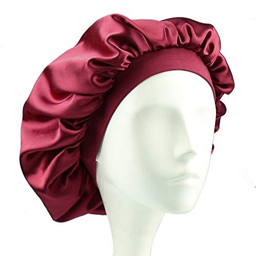 Alnorm Alnorm Extra Large Hair Bonnet Cap Girls Soft Beanie for Sleeping