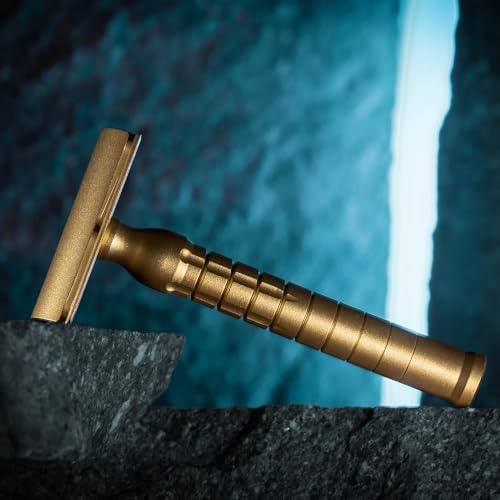 The Goodfellas\' smile The Goodfellas\' Smile Bayonetta Premium Double Edge Safety Razor, 100% Brass, Hand Crafted in Italy, Delivers an Ultra-Smooth Shave
