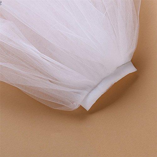 Aimeely Aimeely Lovely Short Wedding Veil for Girls Pearl Flower Girl Headpiece with Comb White