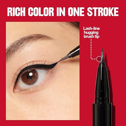 REVLON REVLON ColorStay Lash Serum + Liner, Waterproof Eyeliner, Valentine\'s Day Makeup Gifts for Women, Healthier Looking Eyelashes, Smudge-Proof Flexible Brush Tip, 001 Blackest Black