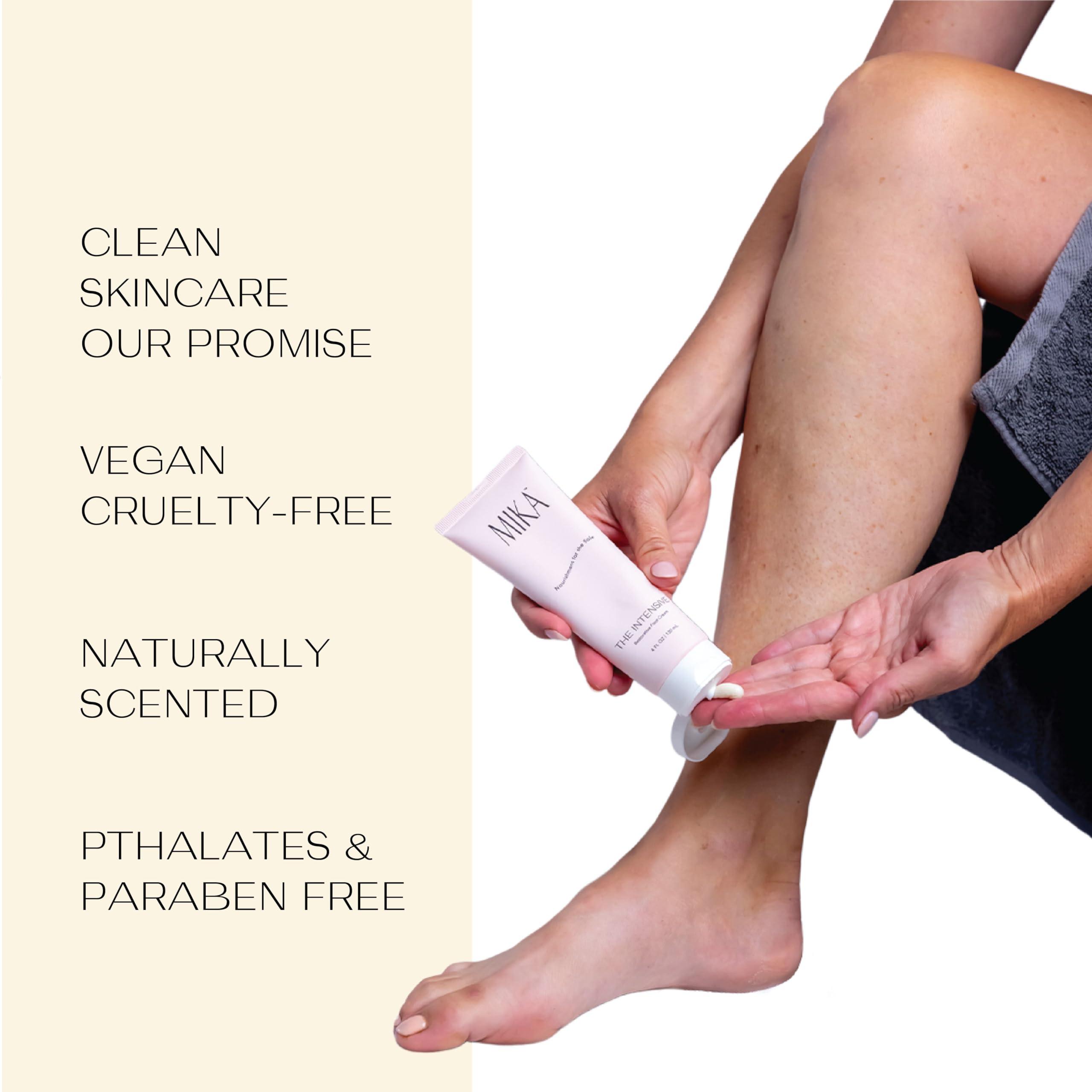 Mika Vie Foot Cream for Dry Cracked Heels | 25% Urea Cream for Feet with Vitamin E | Foot Moisturizer & Cracked Heel Treatment | Naturally Scented, Paraben and Phthalate Free