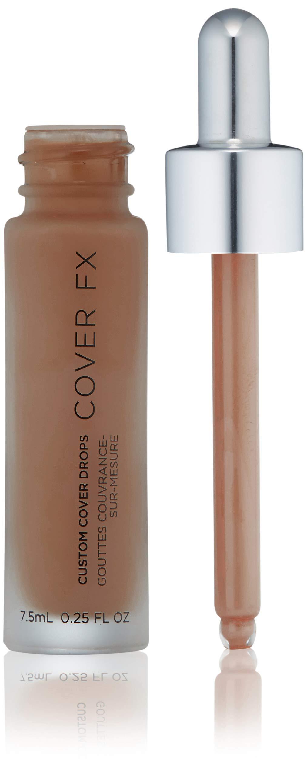 Cover FX COVER FX Custom Cover Drops, Multi-Use Shade-Adjusting Liquid Foundation and Concealer Makeup, Vegan & Cruelty-Free Lightweight Skin Enhancer, 0.25 Fl Oz, G Deep 3