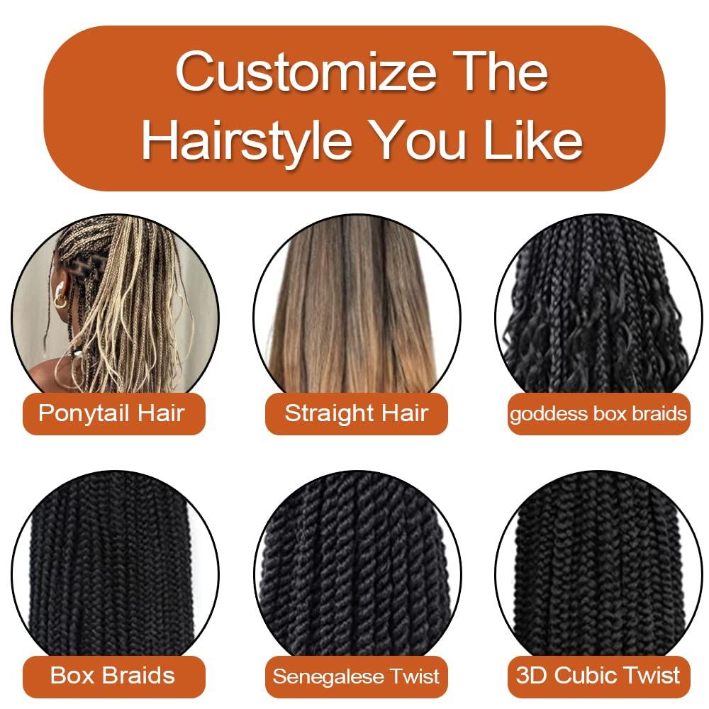 Lianzi French Curly Braiding Hair Blonde 22 Inch 8 Packs Spanish Curly Braiding Hair Curly Braiding Hair Pre Streched for Box Braids French Curl Braids Crochet Hair Extensions (22 Inch/Pack of 8, 27/30)