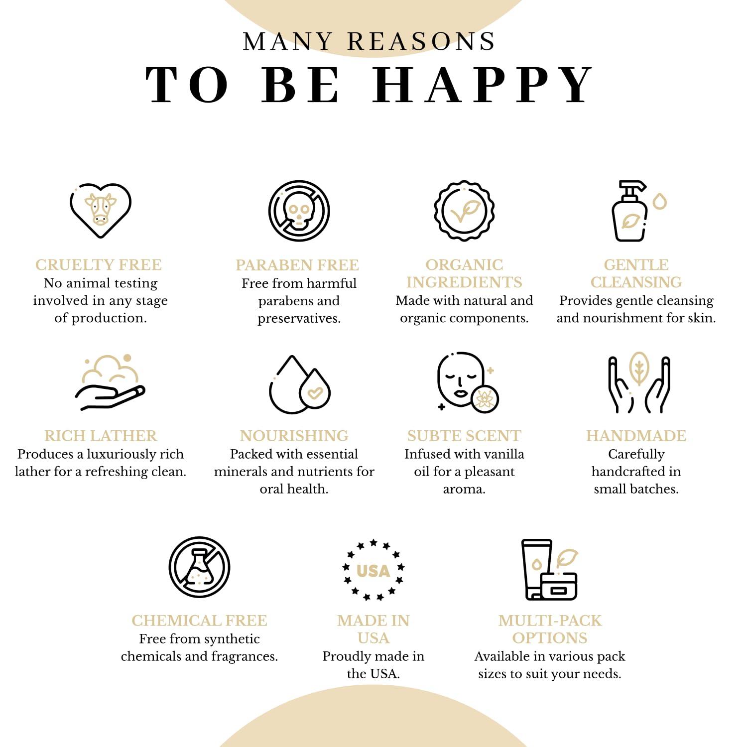 The VanMan Company Vanman - Pure Beef Tallow with Honey - Pure Saponified 100% Grass Fed Beef Tallow for Skin, Raw Honey, Distilled Water and Vanilla Oil - Subtle Vanilla Scent - Beef Tallow and Honey Soap - 10 Pack