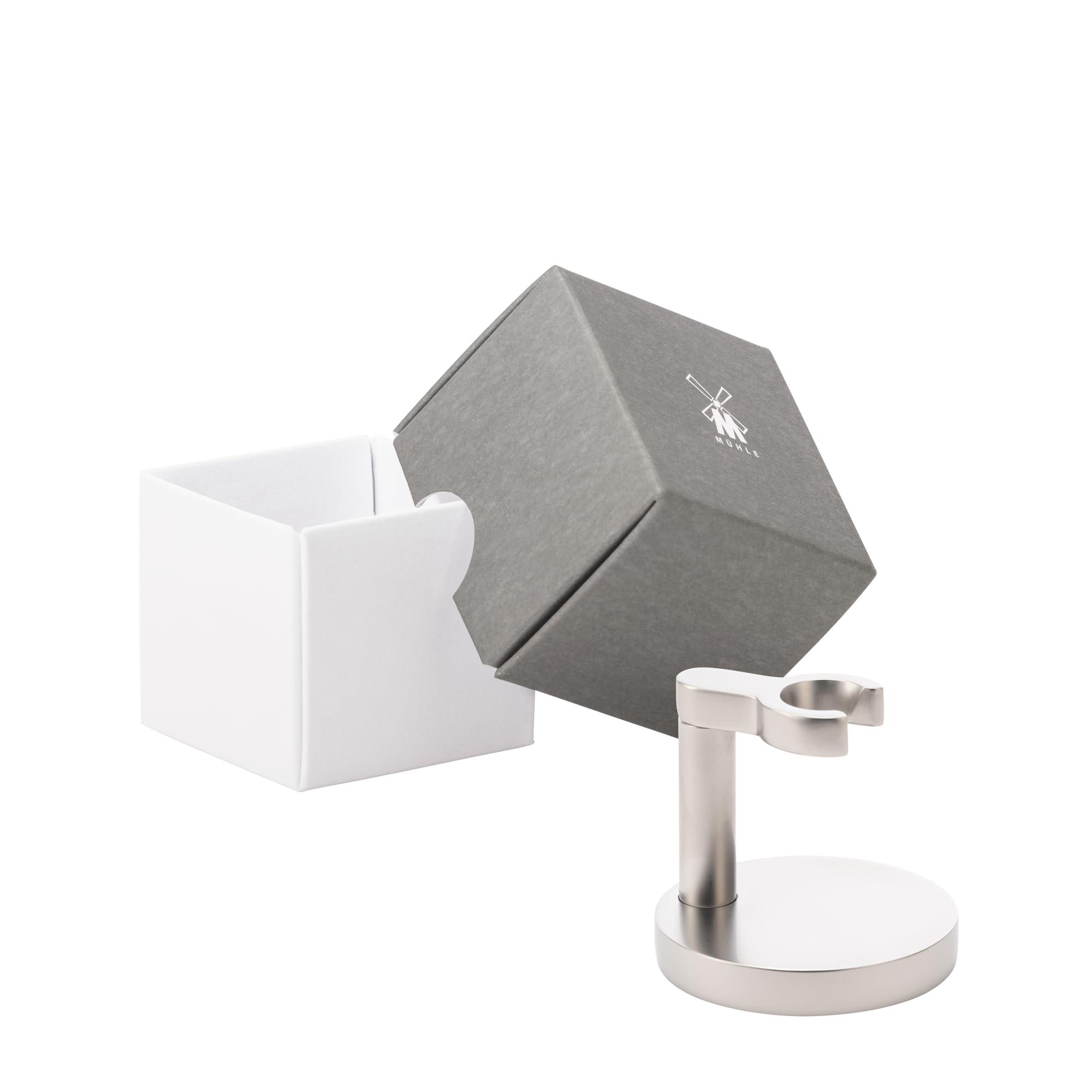 MHLE MHLE Single Holder for Classic Safety Razors - for Rocca and Companion Razors - Matt Chrome Shaving Stand