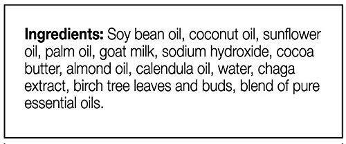 Sayan Sayan Siberian Chaga Mushroom Soap with Birch Tree Leaves and Buds - All Natural and Hand Made (3.5 oz)