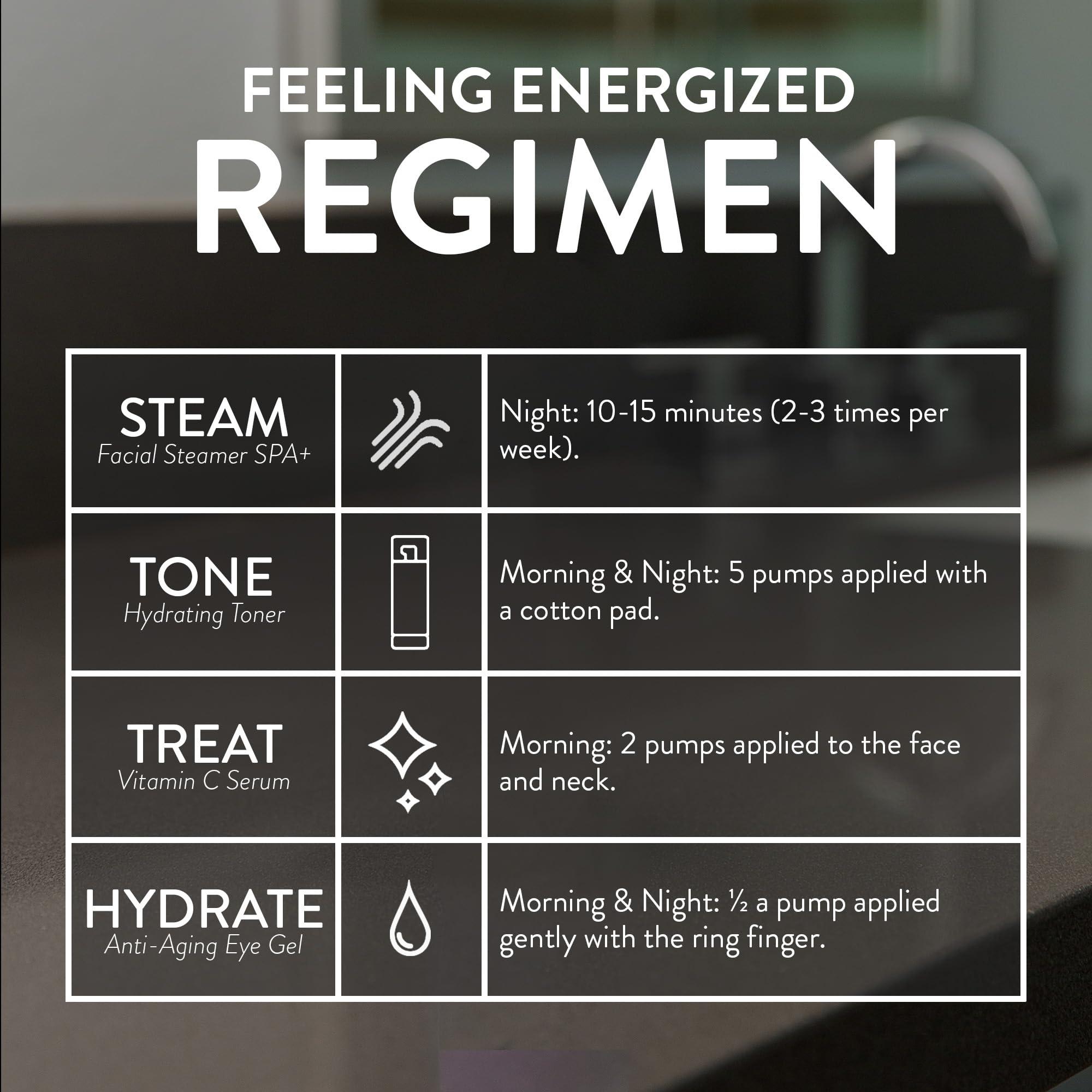 Microderm GLO Microderm GLO - Facial Steamer and Energizing Skin Care Product Bundle