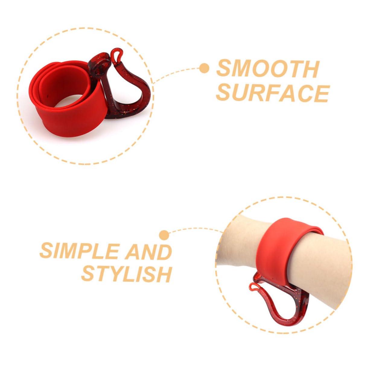 OHPHCALL OHPHCALL Salon Wrist Band Hair Tie Organizer Rubber Band Storage Plastic Updo Hair Tools