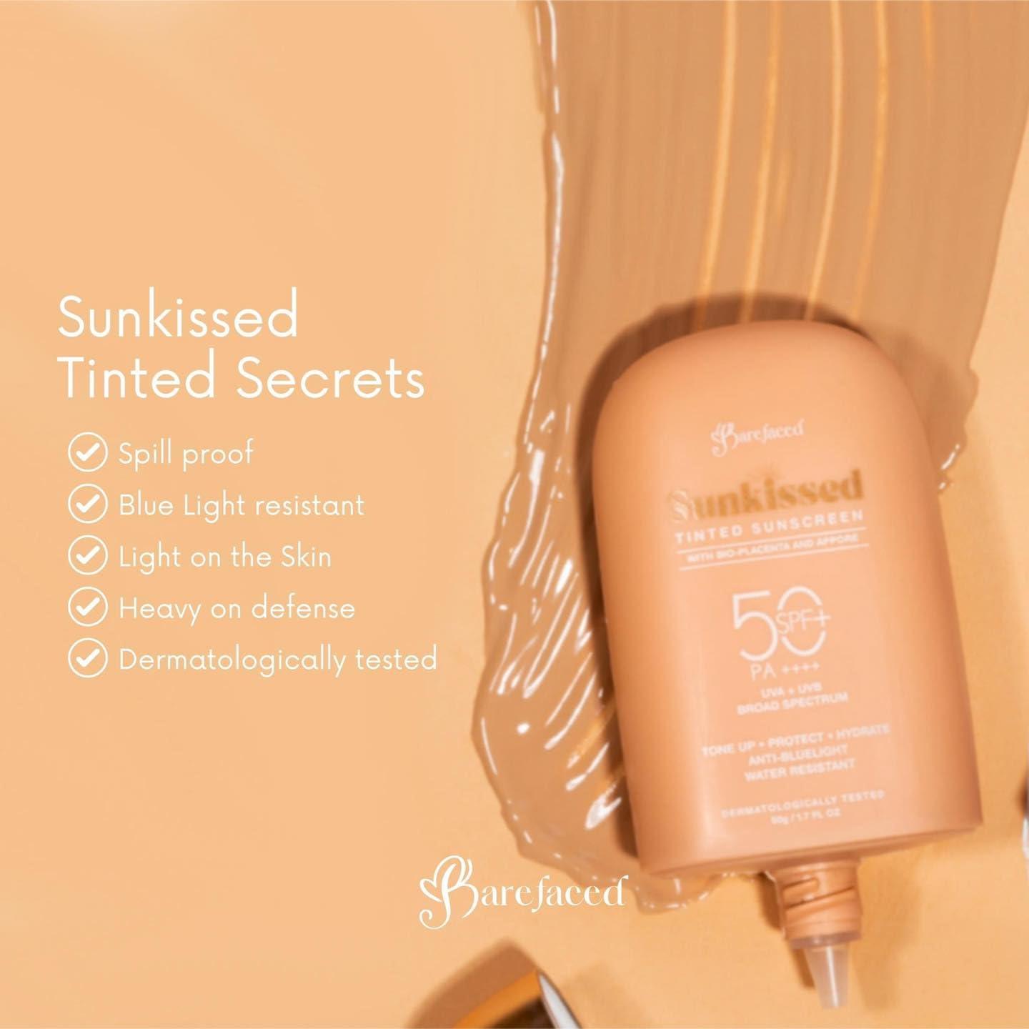 Generic Barefaced Sunkissed TINTED Sunscreen SPF 50 PA++++, 50g
