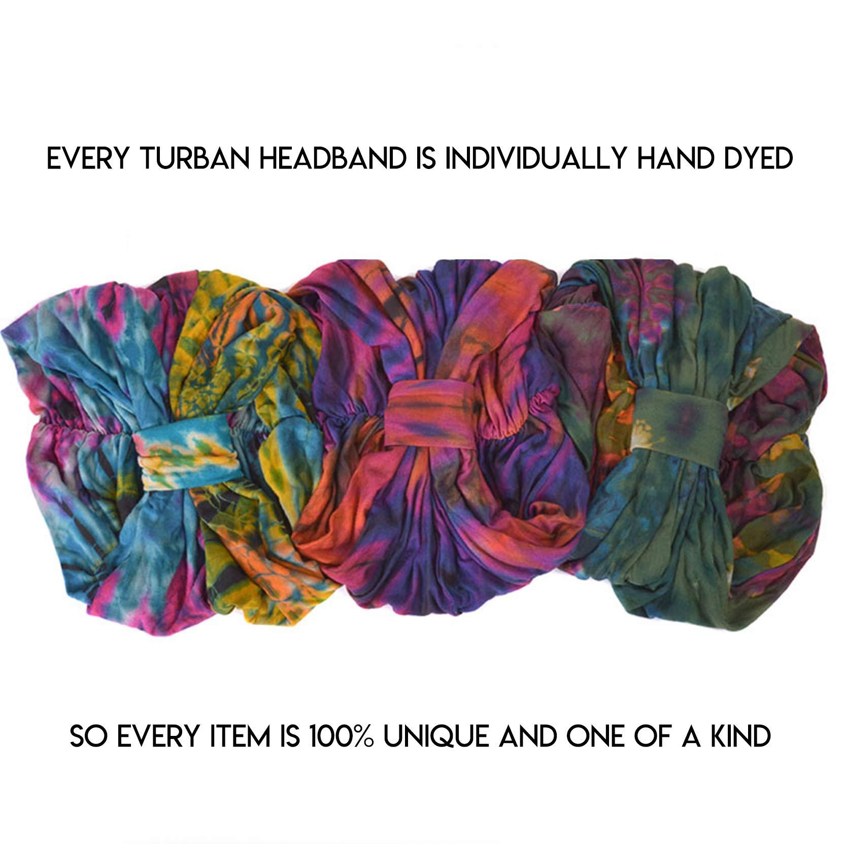 CHARM CHARM Hippie Headband Womens Turban - Boho Bandana Hair Wrap Men Head Band Scarf C