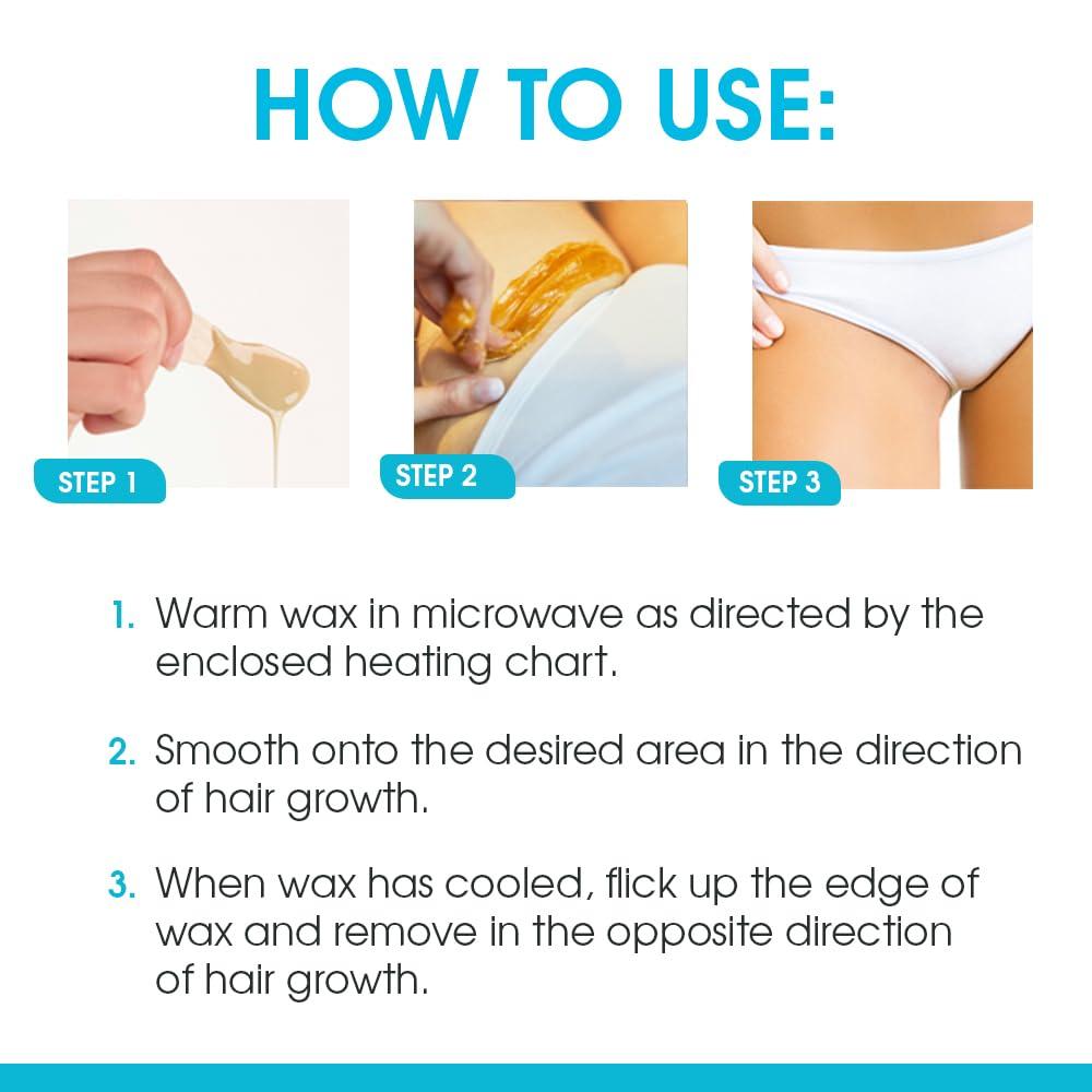 Surgiwax Surgi Wax Brazilian Hard Wax Waxing Kit for Private Parts, 4 Ounce Boxes (Pack of 3)