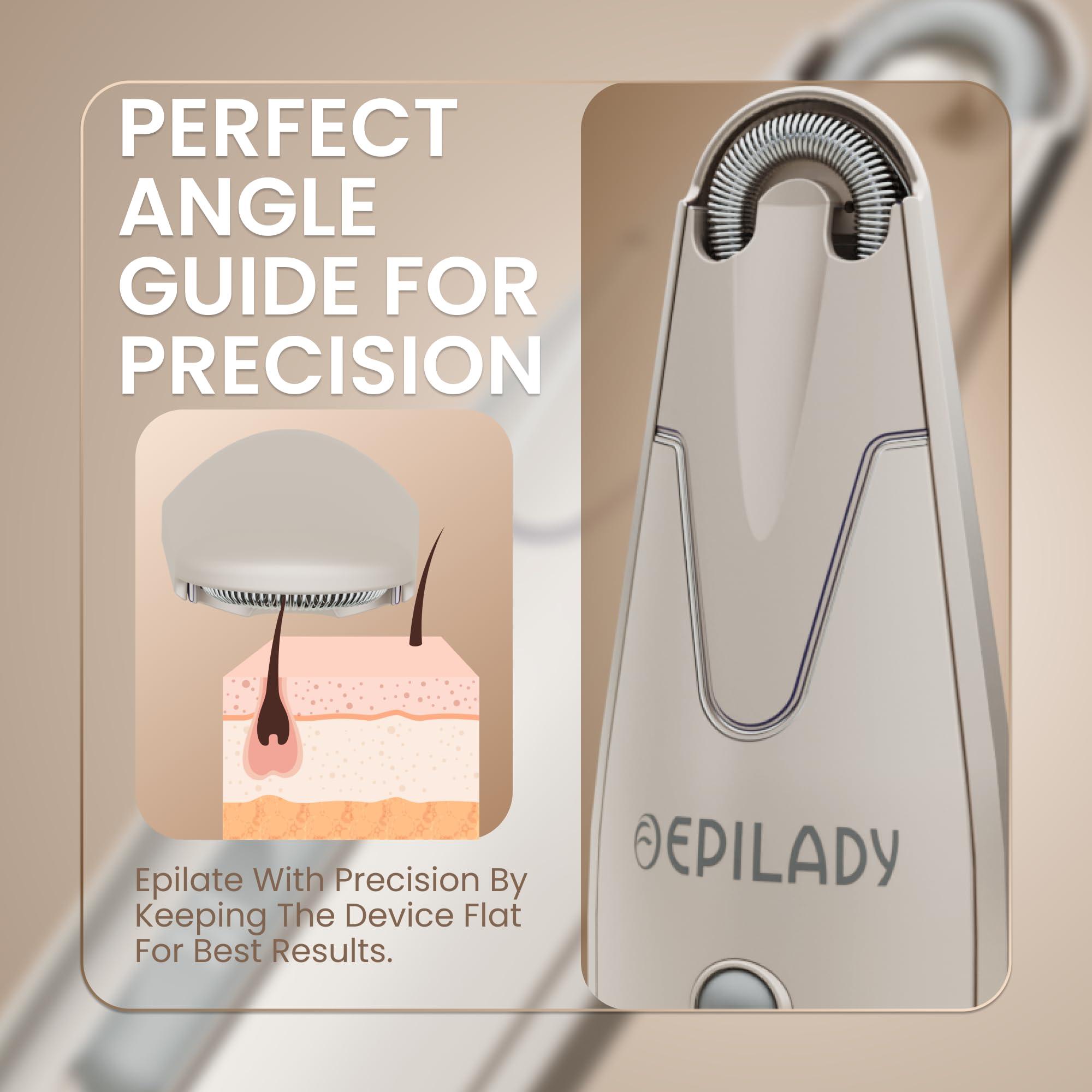 Epilady Epilady Esthetic Pearl Epilator for Women Face, Womens Facial Hair Remover | Included Case & Cleaning Brush, Electric Tweezers for Women Facial Hair