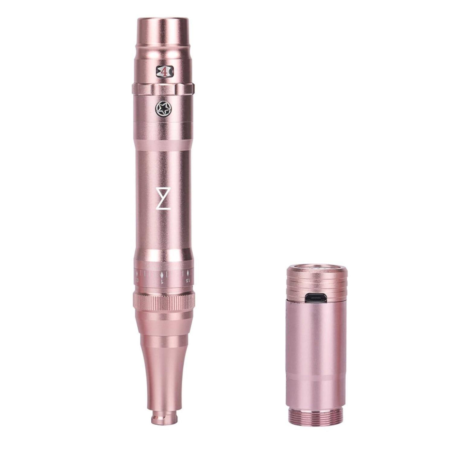 M M Permanent Makeup Machine - Microblading Machine, Eyebrow Ink Machine - Microshading, Lip, Brows Device- Microblading Kit - Achieve Flawless Results (Pink)