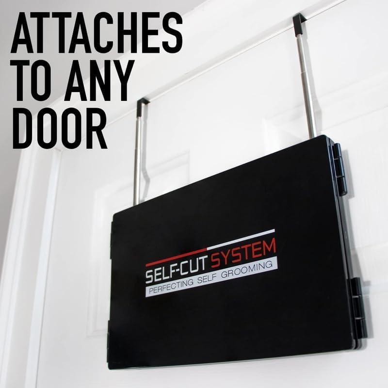 Self-Cut System Self-Cut System - 3 Way Mirror with Lights - Three Way Mirror for Self Hair Cutting - Over The Door Mirror - Trifold Mirror - 360 Mirror - Barber Mirror - Self Haircut Mirror (Travel 3.0 LED)