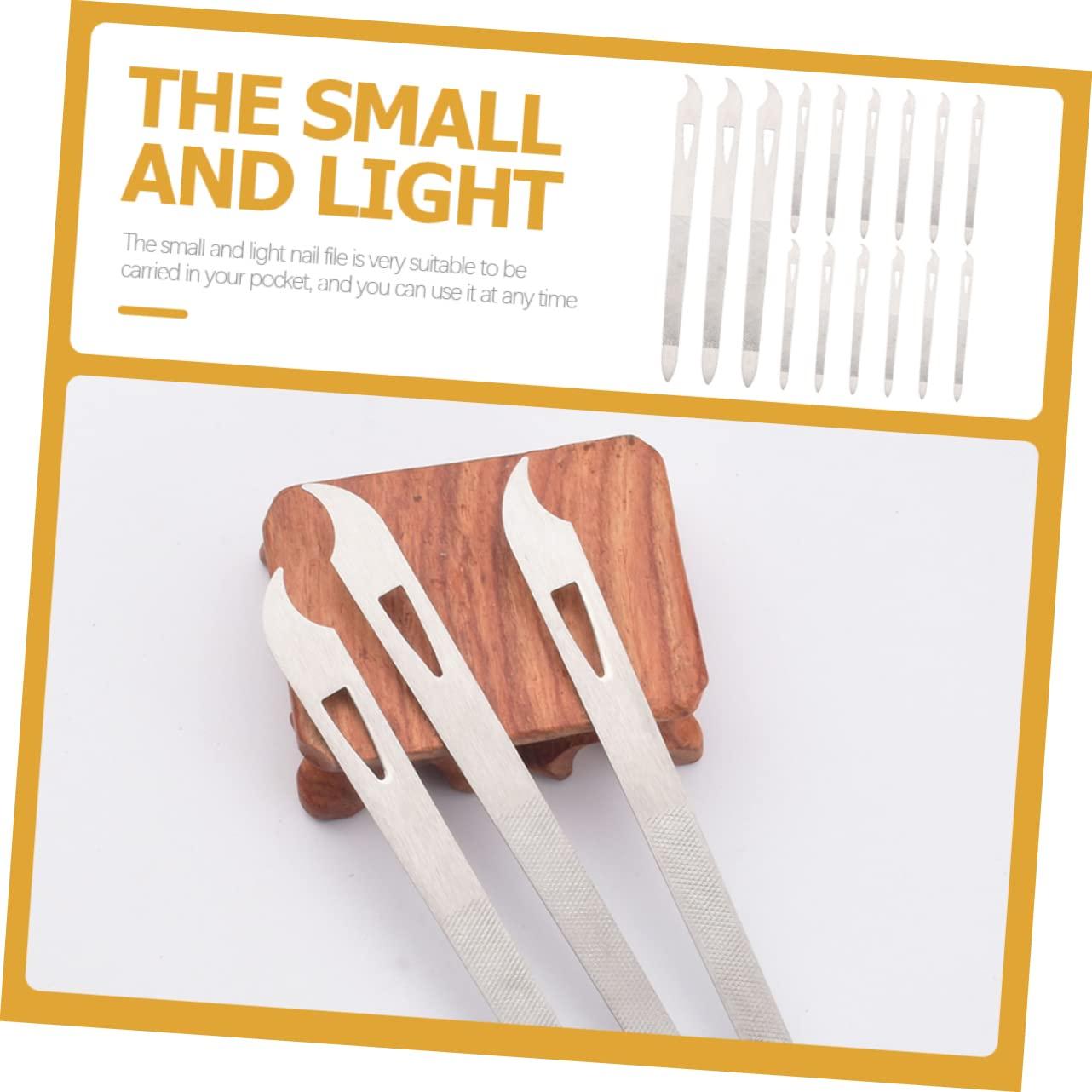 Healeved Healeved Nail Files and Buffers 15pcs Set Metal Fingernail Files for Manicure and Pedicure