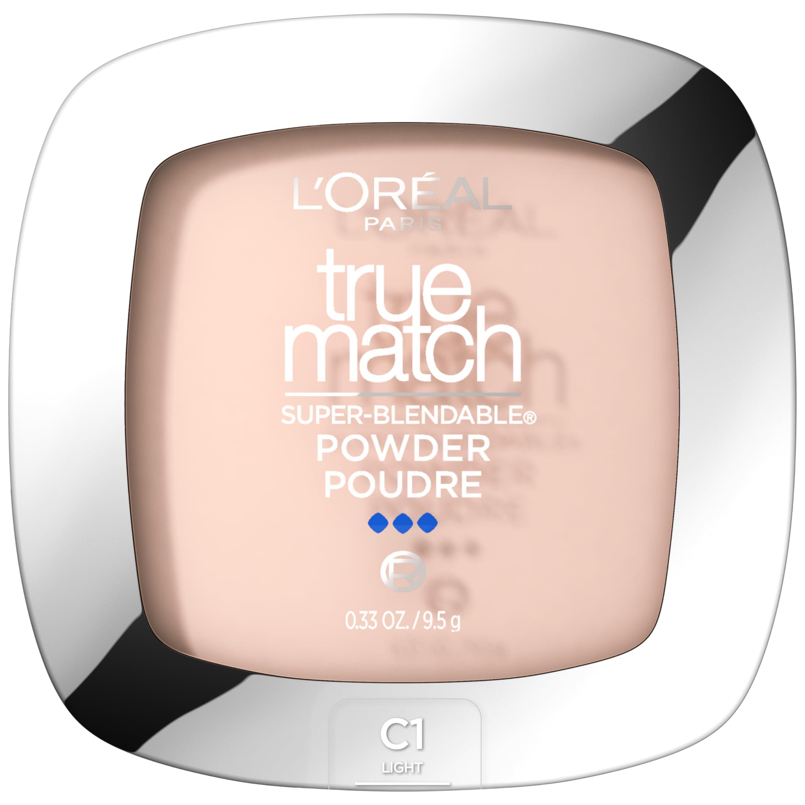 L'Oréal Paris L\'Oreal Paris True Match Super Blendable Oil Free Powder Foundation, C1 Light, 0.33 oz, Packaging May Vary