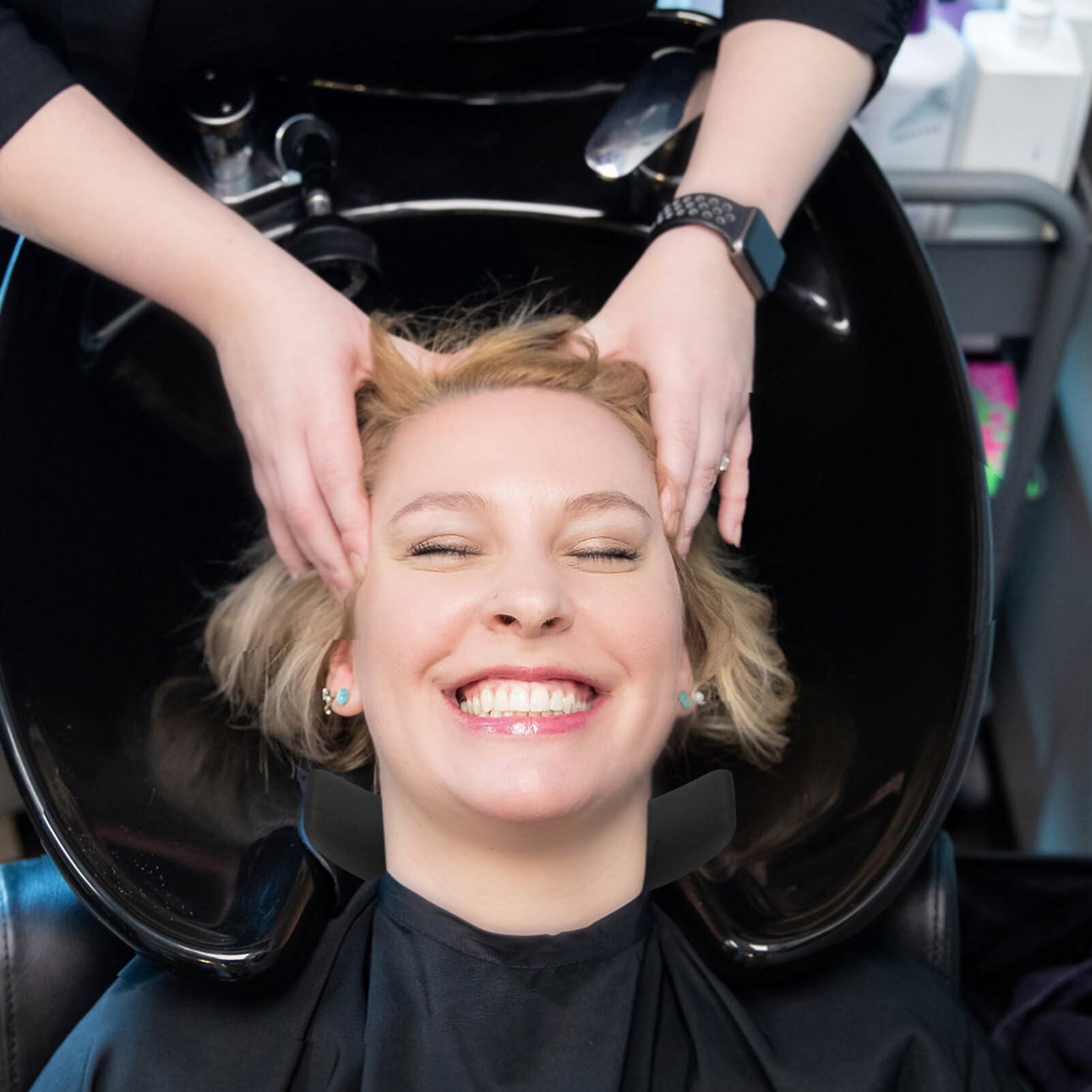 Baluue Baluue Hair Salon Shampoo Sink Neck Pads Salon Neck Rest Cushion, Shampoo Bowl Neck Pillow Hair Spa Neck Rest Pillow Salon Shampoo Bowl Gripper Hair Salon Washing Sink Basin Tool