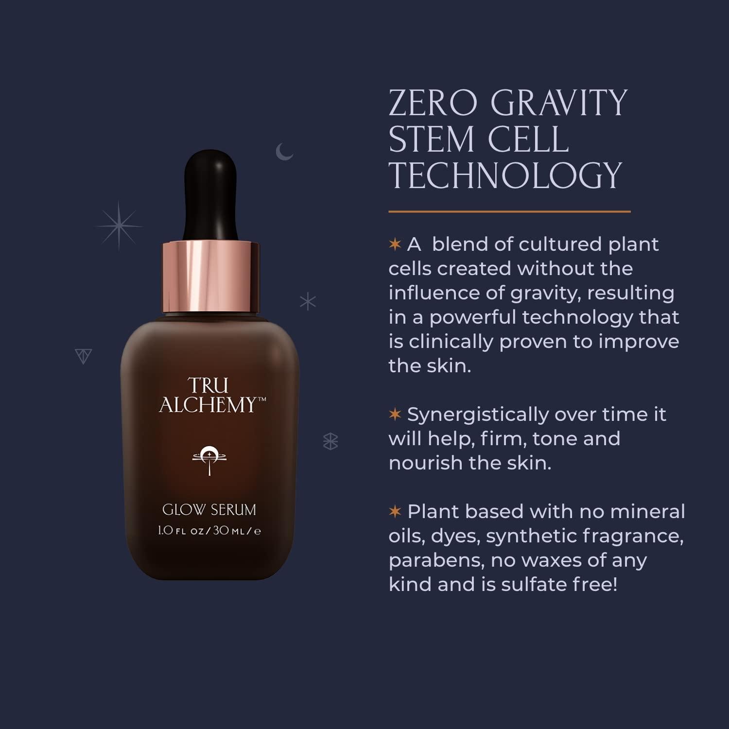Tru Alchemy Tru Alchemy Glow Serum + Quench Crme | Resurfacing Radiance Facial Serum with Bakuchiol, Glycolic & Lactic Acid + Skin-Renewing Total Immersion Face Cream | 1 fl oz30ml // 1.7 fl oz/48 g