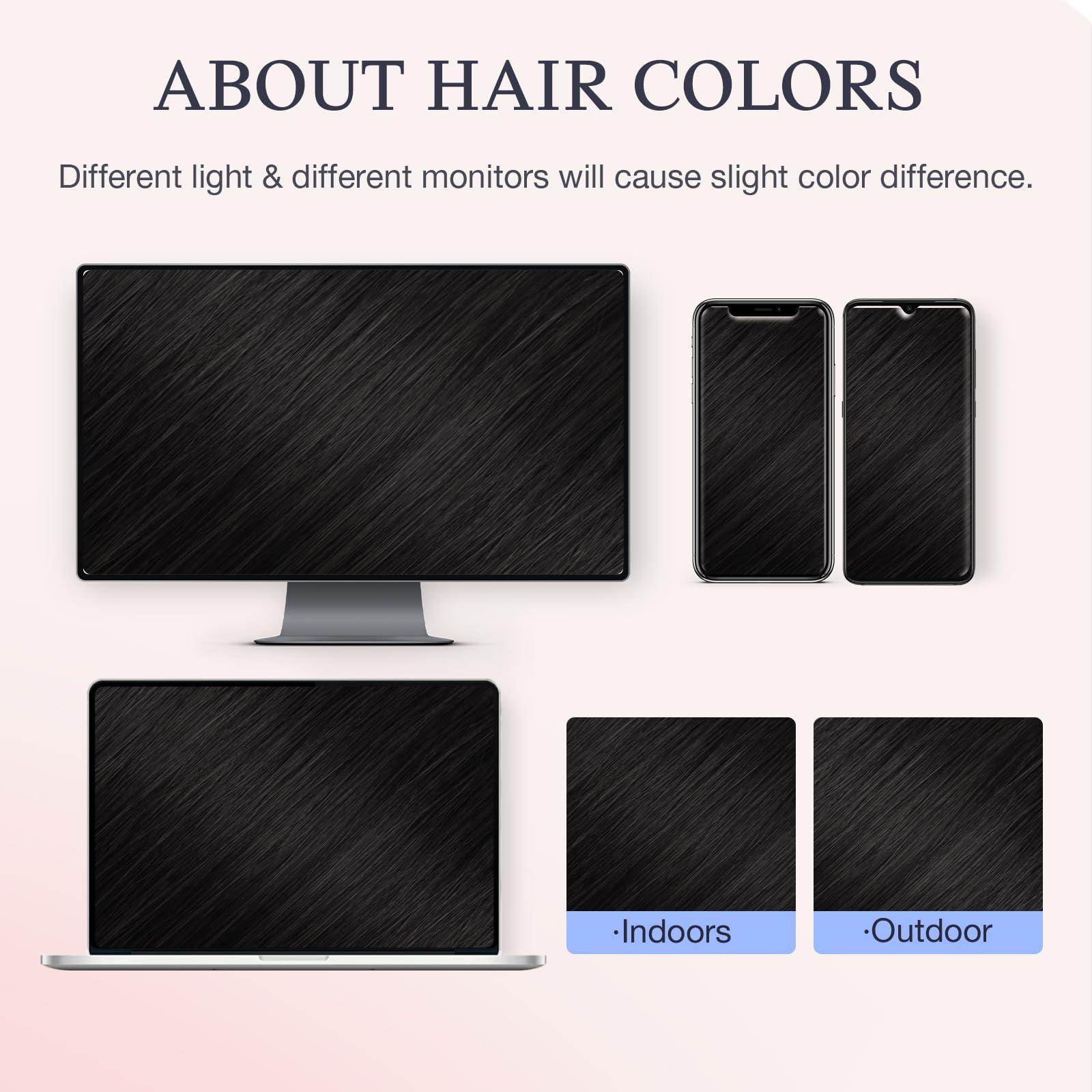 DOORES DOORES Clip in Hair Extensions Human Hair 20 inch 150g 7pcs, Natural Black Virgin Human Hair Clip in Extensions, Human Hair Extensions Invisi Edge Clip in, Natural Hair Extensions