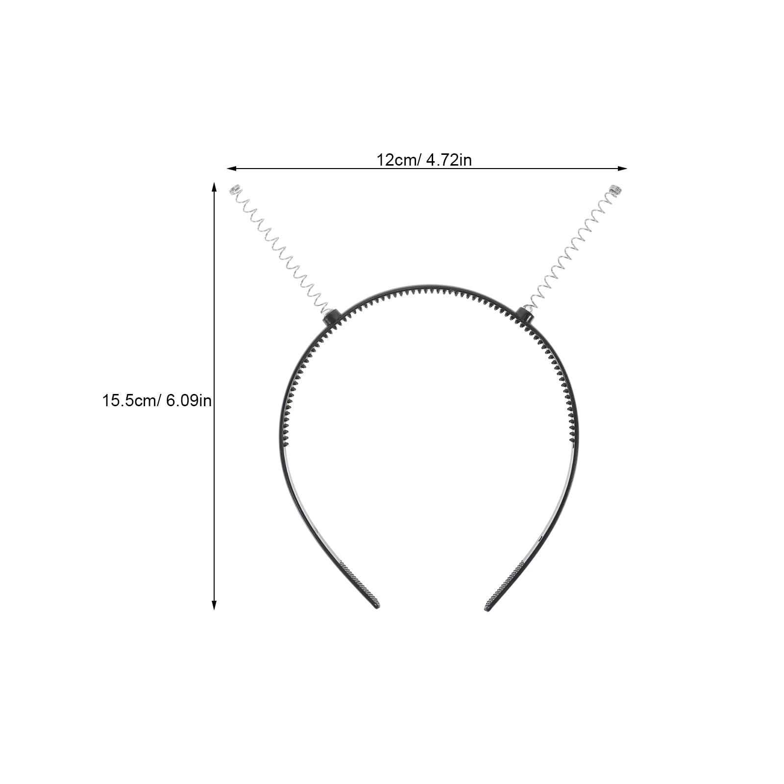 Didiseaon Didiseaon 6pcs Alien Antenna Headband Martian Alien Head Boppers Black Spring Hairband DIY Teeth Comb Headband Hair Band Making Craft Supplies