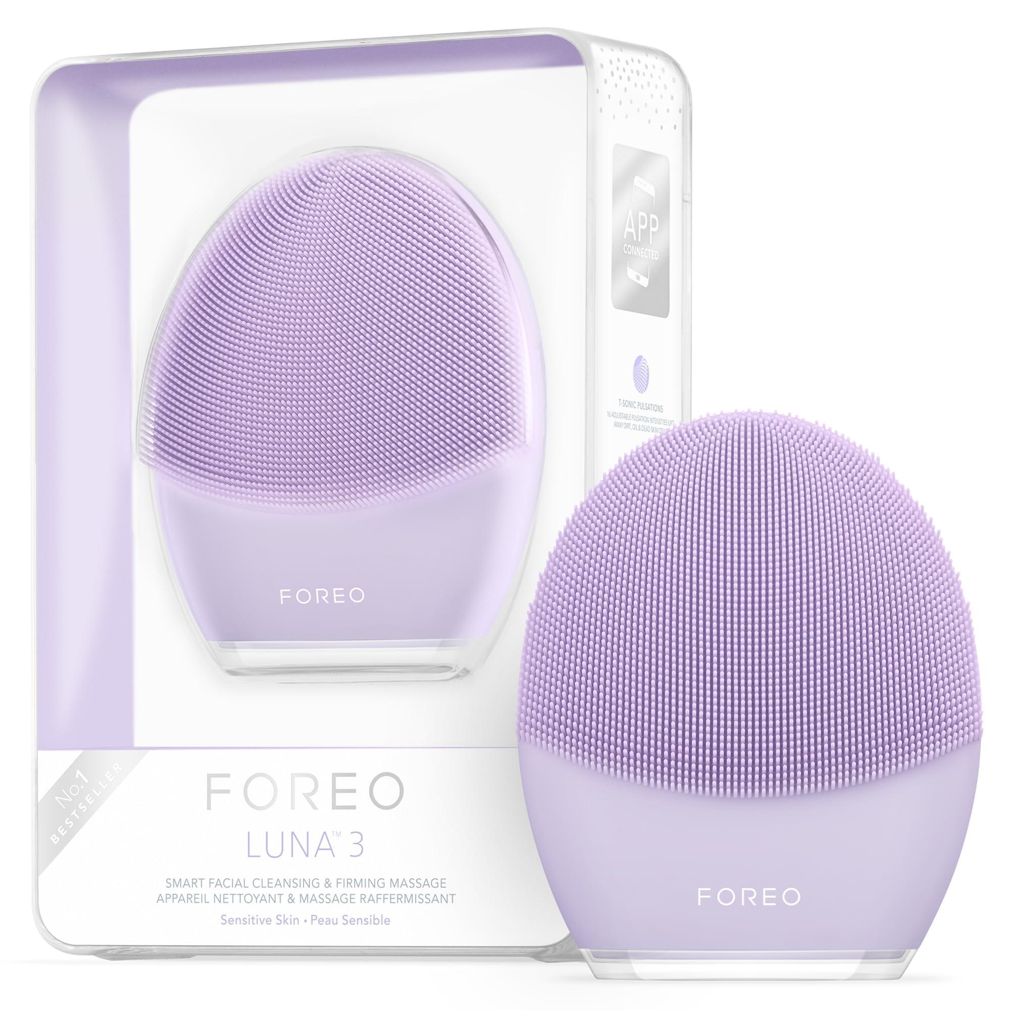 FOREO FOREO LUNA 3 Facial Cleansing Brush | Sensitive Skin | Anti Aging Face Massager | Enhances Absorption of Facial Products | For Clean & Healthy Face Care | Simple & Easy | Waterproof