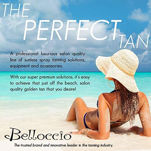 Belloccio Belloccio Master T95 High Performance Sunless Turbine Spray Tanning System; 4 Solution Variety Pack with Opulence & 8, 10, 12% DHA Simple Tan, Tent, Accessories & User Guide Video Link