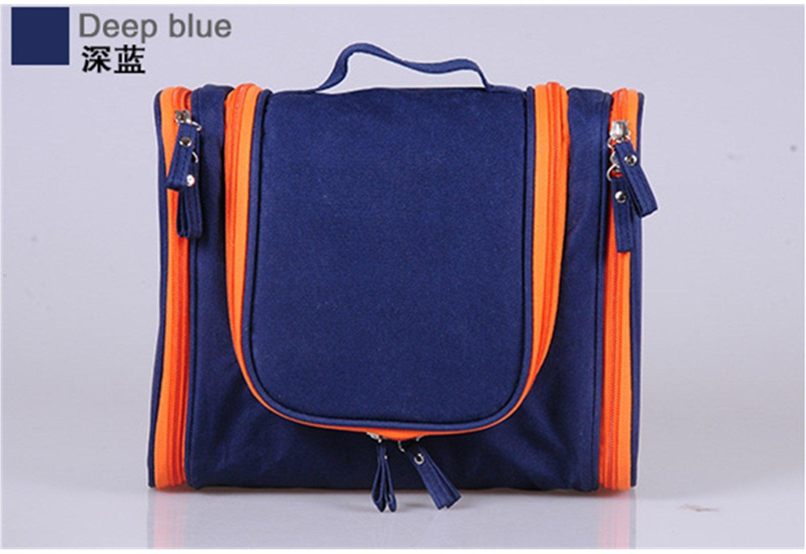 AnHua AnHua® Travel Organizer Kit Hanging Bathroom Storage Cosmetic for Women's Makeup Case Toiletry Bag (Deep Blue)