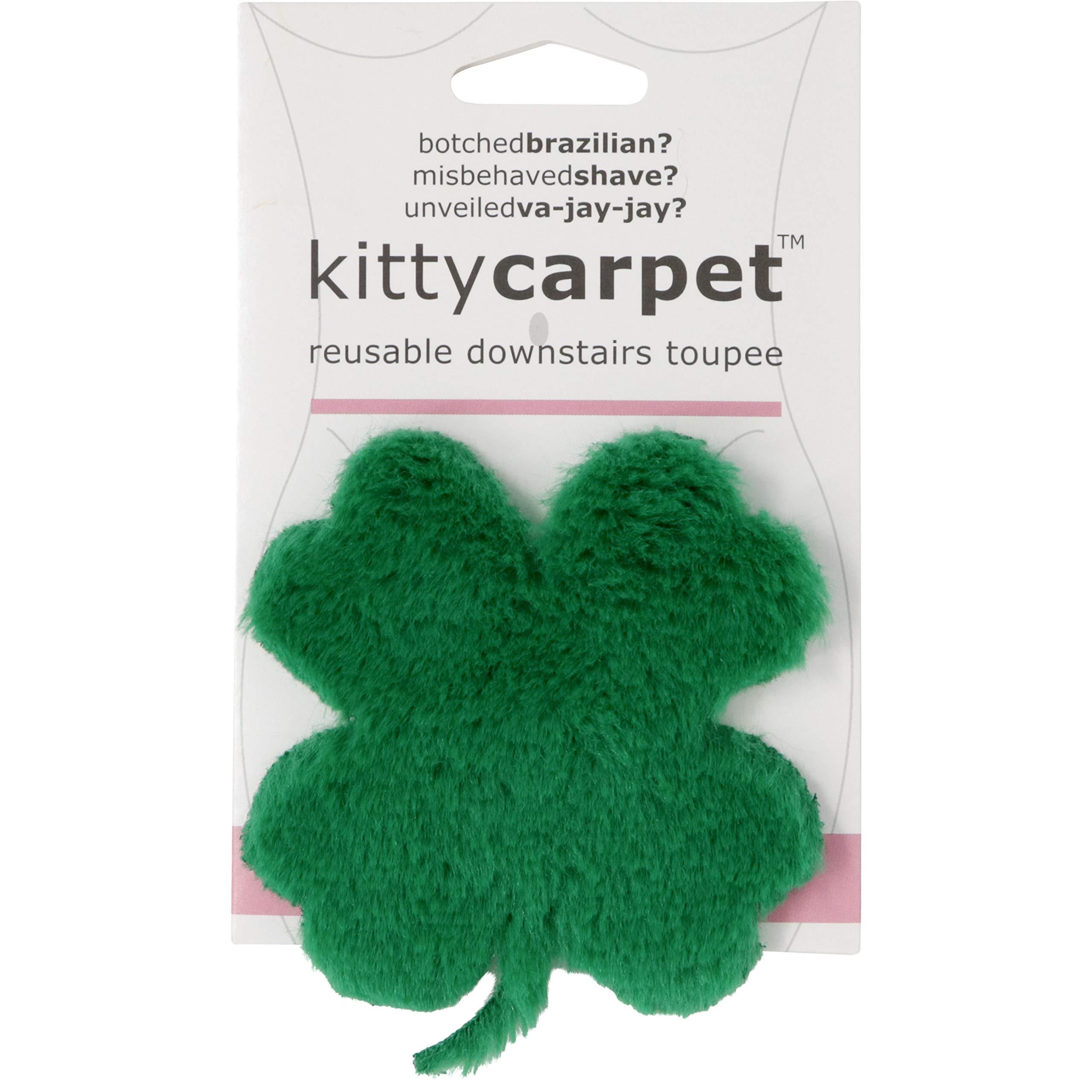 FUN delivery Kitty Carpet: Reusable Downstairs Toupee Merkin Wig  Funny Gag Gift for Women & White Elephant Gift Exchanges (Lucky Shamrock Green)