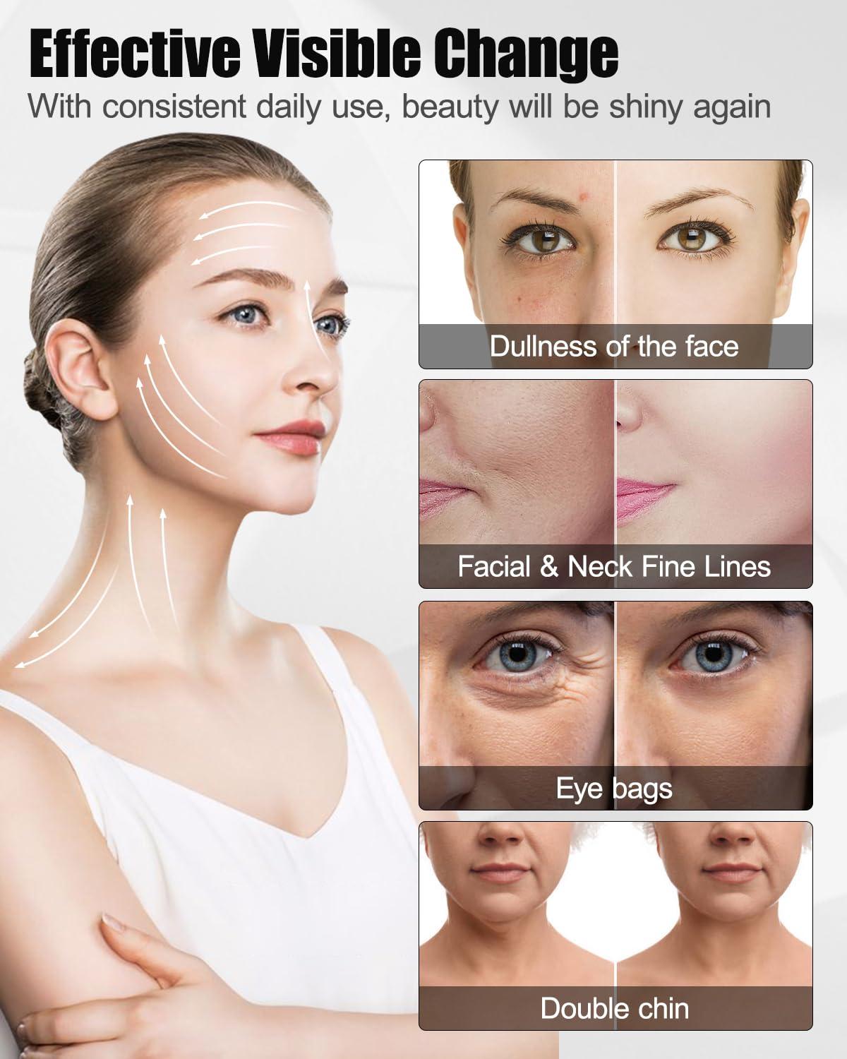 Winyoung Winyoung Microcurrent Facial Device, Microcurrent Face Massager Roller, 4D Facial Massager Beauty Skin Care Tool for Face Eye Neck, Gifts for Women