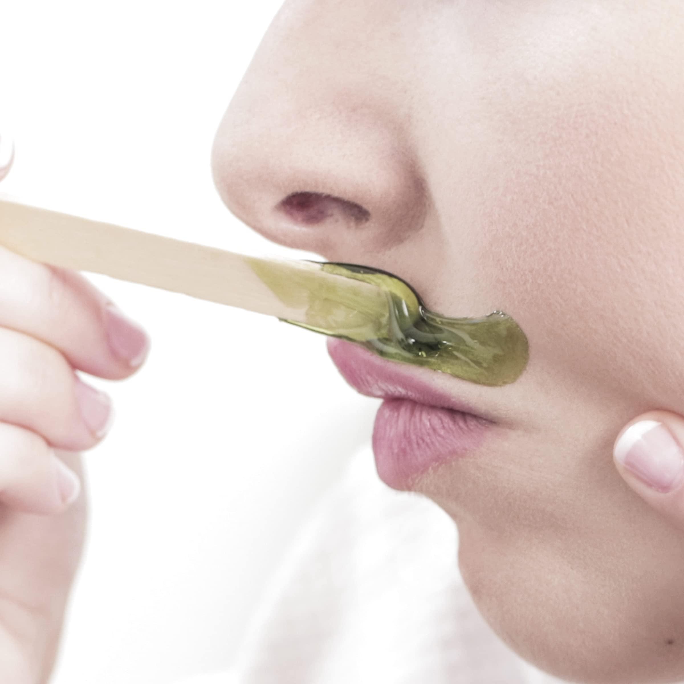 Parissa Parissa No-Strip Face & Lip Hot Wax Kit for Short & Coarse Hair Removal At-Home Waxing Kit on Face, Chin, and Upper Lip, Blue