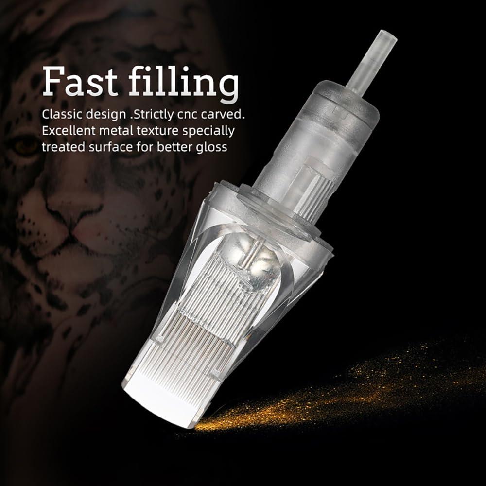 TTOOGO Tattoo Needles,Professional Disposable Tattoo Cartridge Needles Tattoo Needles Set - Versatile Shader And Liner Needles for Tattoo Artists,10Pcs/Box,1235RM