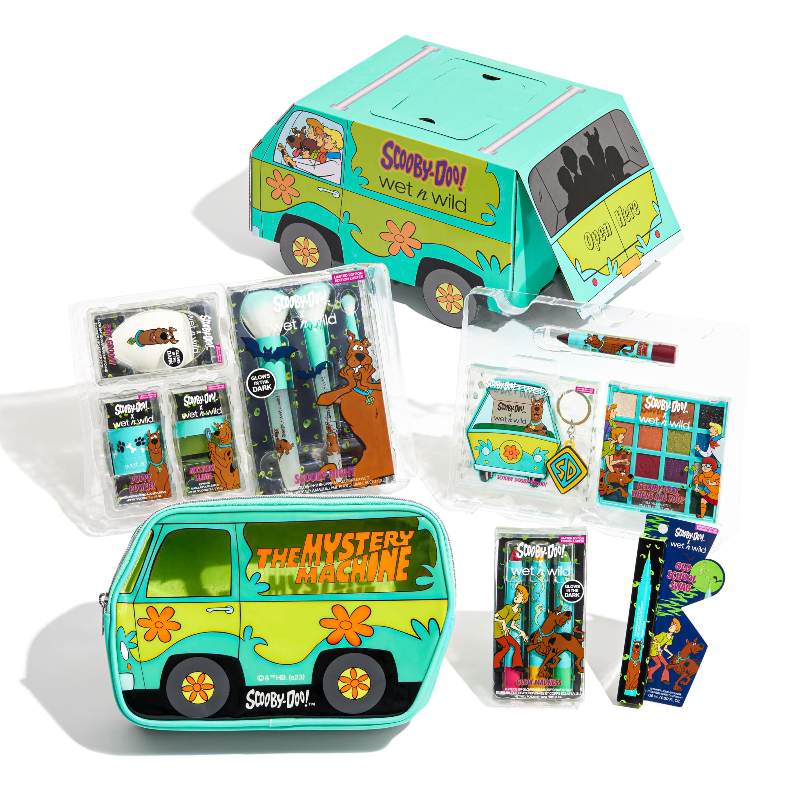wet n wild wet n wild Scooby Doo Limited Edition PR Box- Makeup Set with Brushes, and Palettes & Scooby Doo Collection Damsels Not In Distress 2-Piece Retractable Eyeliner Set
