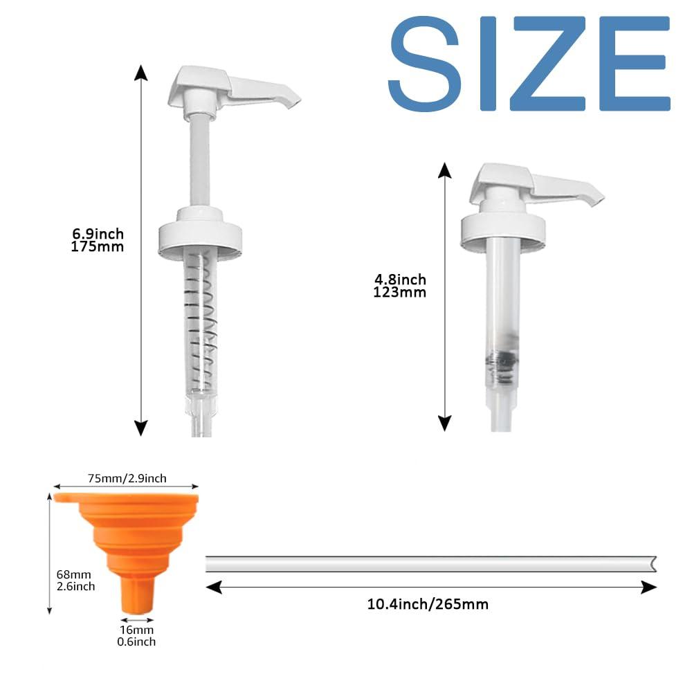 AMORIX 6 Pack 7CC Gallon Pump Dispenser + 3 Pack 10CC Gallon Pump Dispenser
