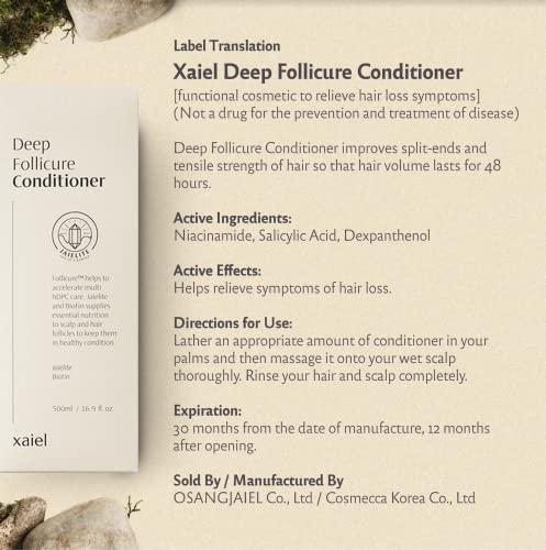 Xaiel Xaiel Deep Follicure Hair-Growth Conditioner, Moisturizing Conditioner for Dry Hair, Deep Conditioner for Dry, Damaged Hair, 500ml