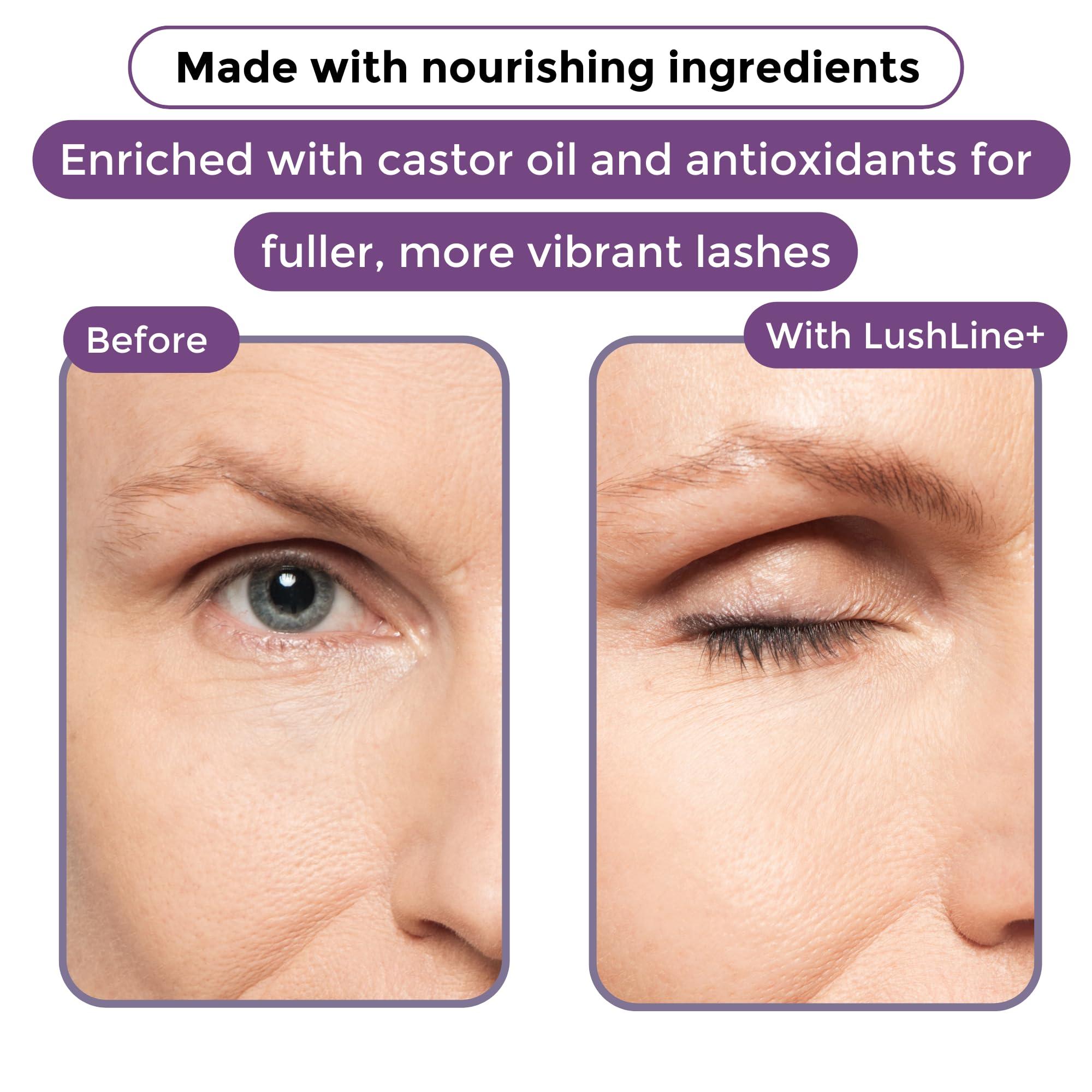 Rumi Cosmetiques Rumi Cosmetiques LushLine+ Waterproof Eyeliner Pencil For Older Women - Smudge Proof, Long-Lasting, Non Toxic, Soft Glide - Safe For Sensitive Eyes (Natural Grey)